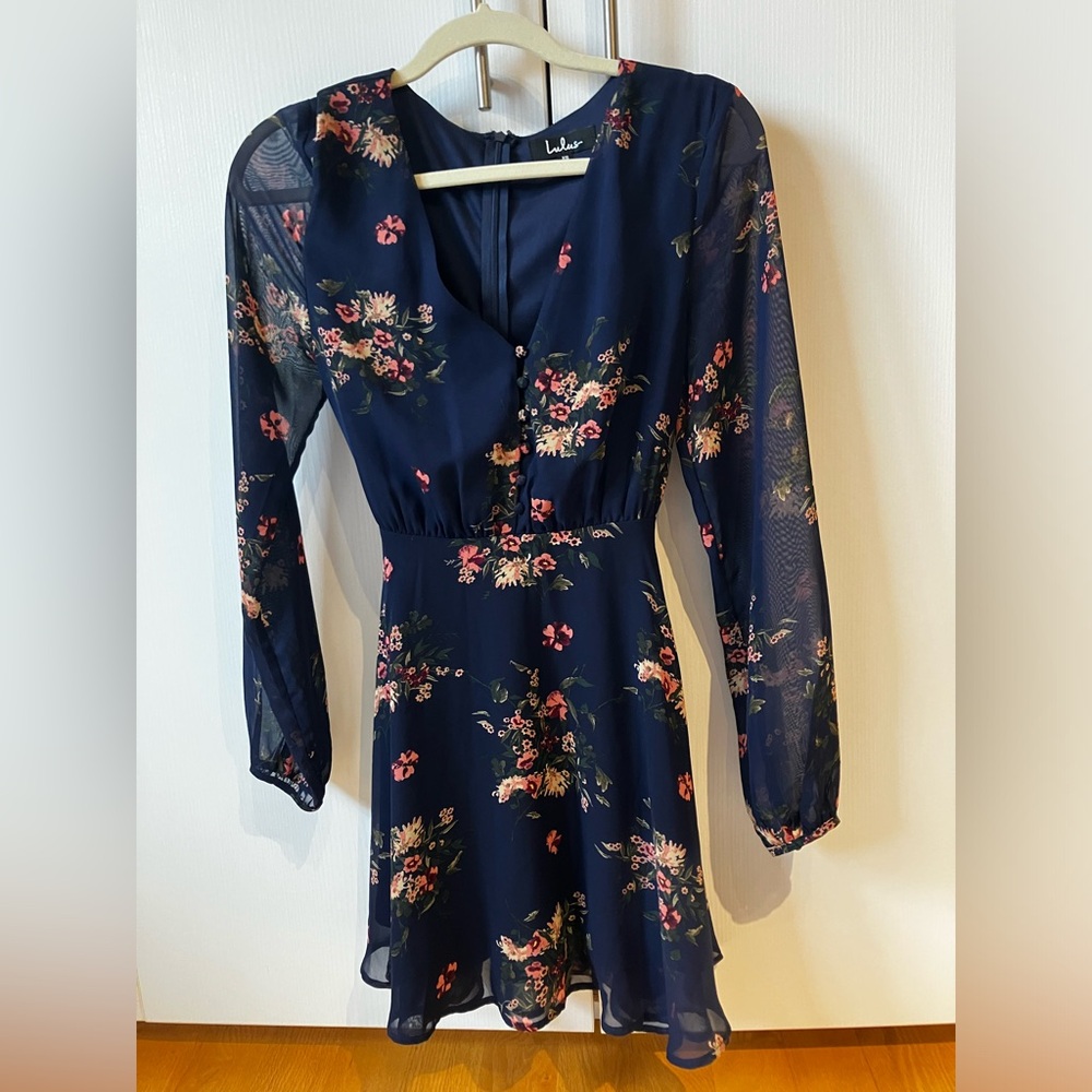 Long sleeve mini dress size XS